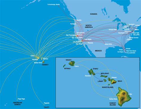 Hawaiian Airlines Route Map 2024 - Vita Lorelle