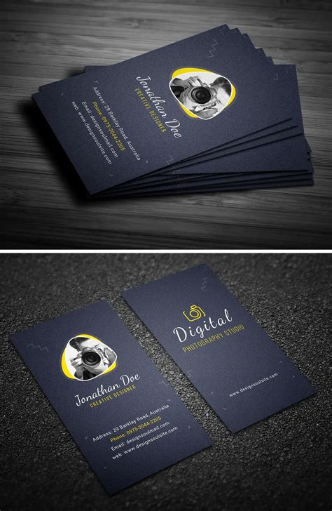 Photography Business Card PSD Design