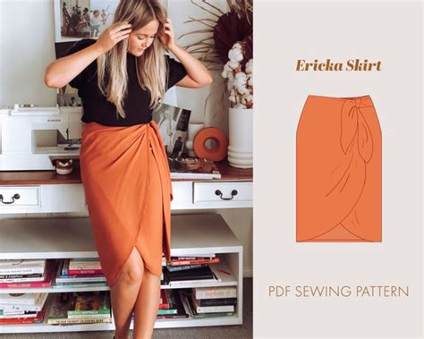 Laetitia Wrap Skirt PDF Sewing Pattern — Just Patterns ...