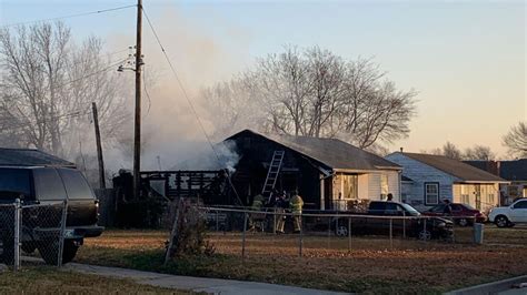 Firefighters Extinguish Fire At Tulsa Residence