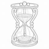 Premium Vector  HourglassColoring book Antistress For Children And sketch template