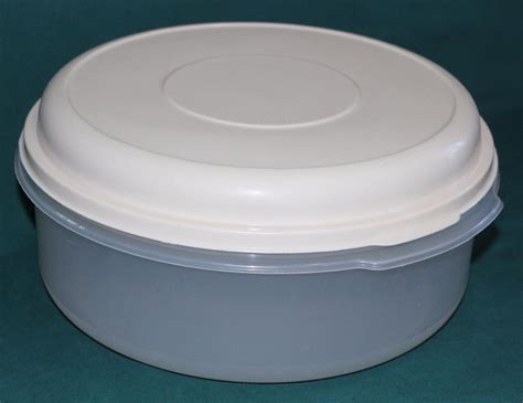 Vtg Rubbermaid Round Storage Container Servin' Saver Bowl Almond Lid 22 ...