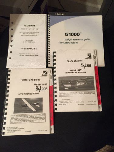 Buy Cessna 182T Skylane Pilots Checklist Nav III Avionics Option ...