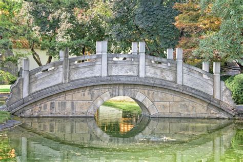 chinese garden bridge detail view 12187654 Stock Photo at Vecteezy