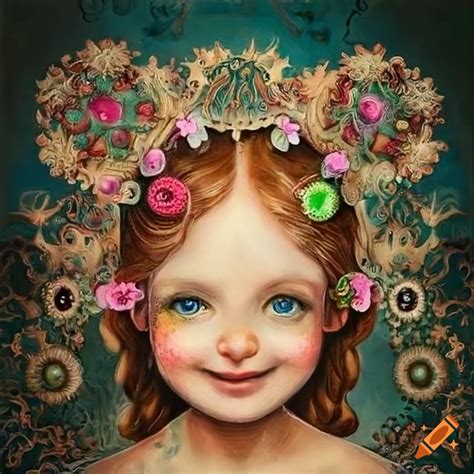 Cute painted girls with unique embellishments
