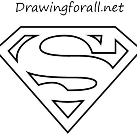 Superman Outline Drawing at PaintingValley.com | Explore collection of ...