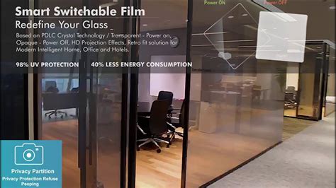 Smart Switchable Film for Glass. - YouTube