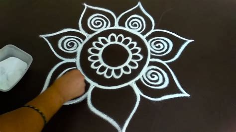 Daily Rangoli Design - 16, Easy Free Hand Rangoli Designs, Simple ...