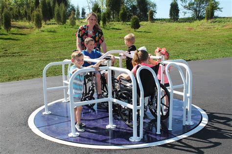 Wheelchair Accessible Merry Go Round - Playground Equipment Pros