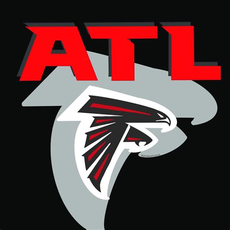 ATLANTA FALCONS NFL Football Logo Digital Design | Etsy