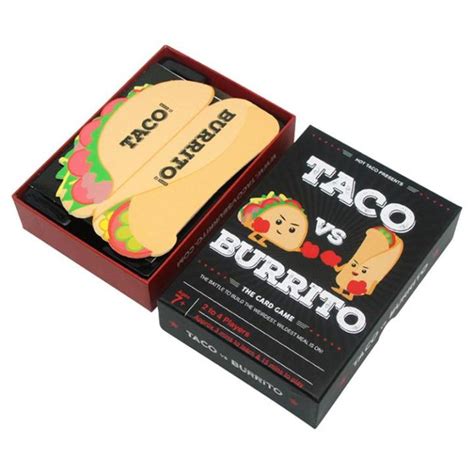 Travel Card Games Taco VS Burrito Table Board Game Cards Full English ...