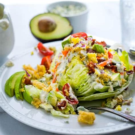 Steakhouse Wedge Salad - Classic Iceberg Lettuce Recipe - Garlic & Zest