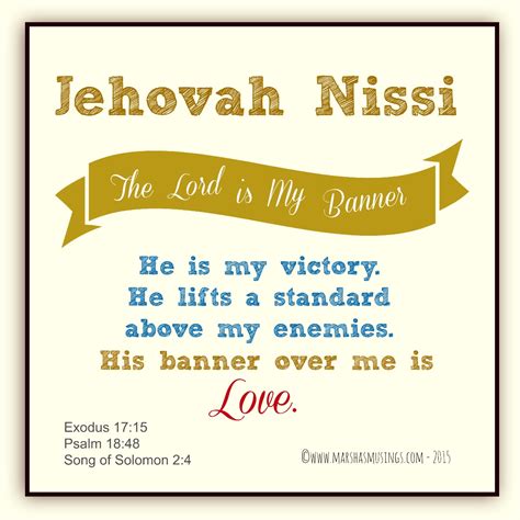 Jehovah Nissi – The Lord My Banner – Laced With Grace – Christian Devotions