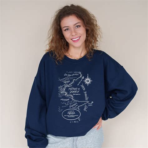 Chronicles of Narnia Map Illustration Classic Unisex Crewneck ...