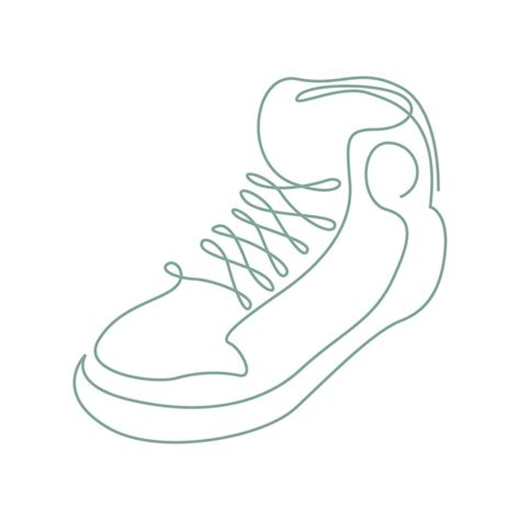 Premium Vector | Shoes line art design illustration