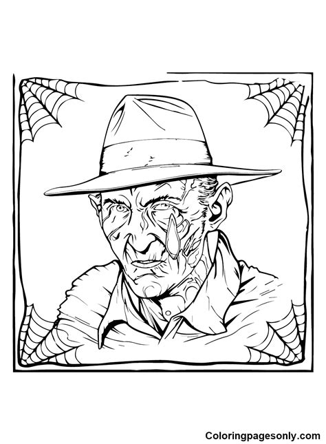 Printable Freddy Krueger Coloring Page - Free Printable Coloring Pages