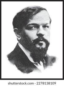 Claude Debussy Portrait Bust Pen Sketch Stock Vector (Royalty Free) 2278138109 | Shutterstock