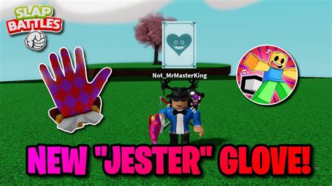 HOW TO OBTAIN THE NEW "JESTER" GLOVE + SHOWCASE IN SLAP BATTLES ...