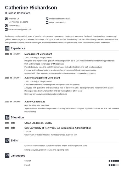 Consulting Resume Examples for a Consultant in Any Industry