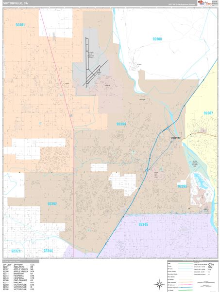 Victorville Zip Code Map – Map Vector