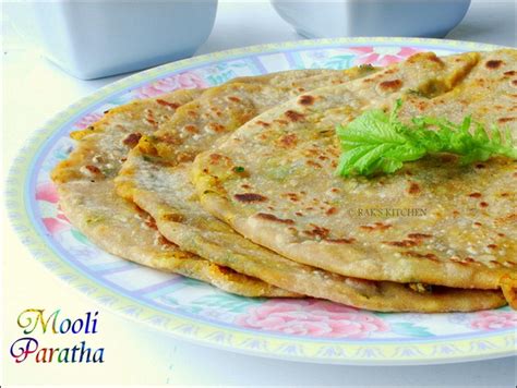 Mooli paratha recipe (Stuffed version) - Raks Kitchen