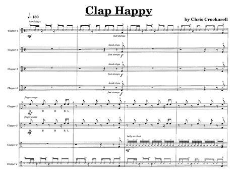 Clap Happy (Body Percussion Ensemble ) | Music education, Music ...