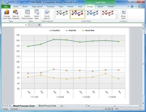 Create Your Blood Pressure Chart With Free Excel Template