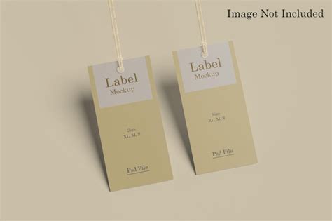 Premium PSD | Product label design mockup