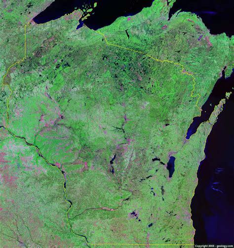 Wisconsin Satellite Images - Landsat Color Image