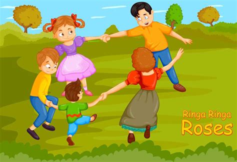 Ring Around The Rosie | Nursery Rhyme For Kids With Lyrics