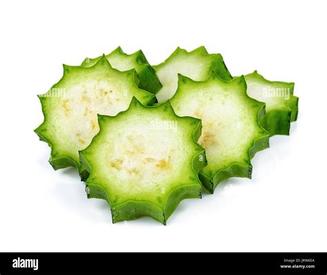 luffa acutangula isolated on white background Stock Photo - Alamy