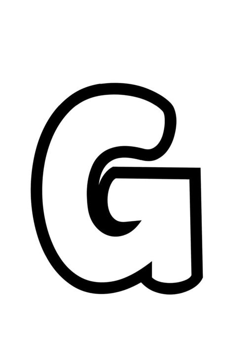 Free Printable Bubble Letter G