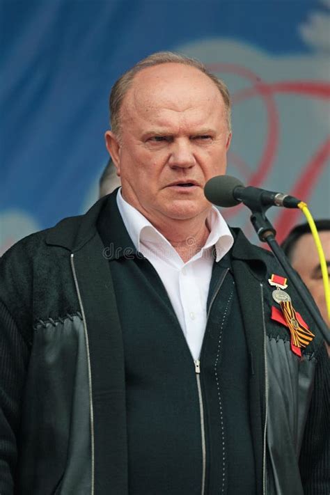 Gennady Zyuganov during Procession of May Day Editorial Photography ...