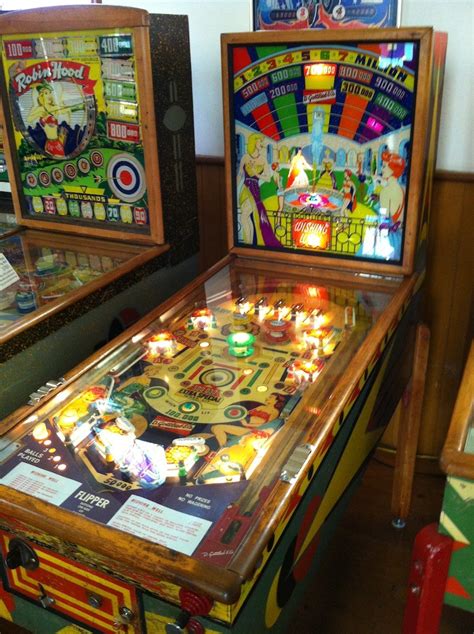 Vintage woodrail pinball machine 1955 Gottlieb... - Mystic Pinball, Vintage Pinball Machines