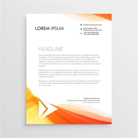 Free Vector | Modern creative letterhead design template vector