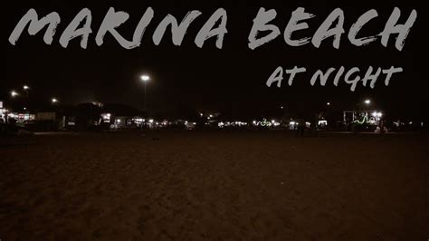 Marina Beach at Night - YouTube