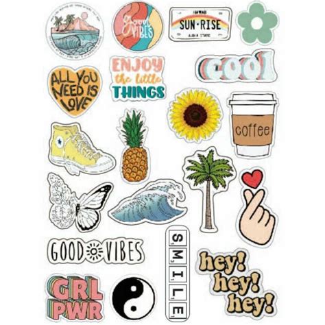 STICKERS WATERPROOF X20 - GOOD VIBES