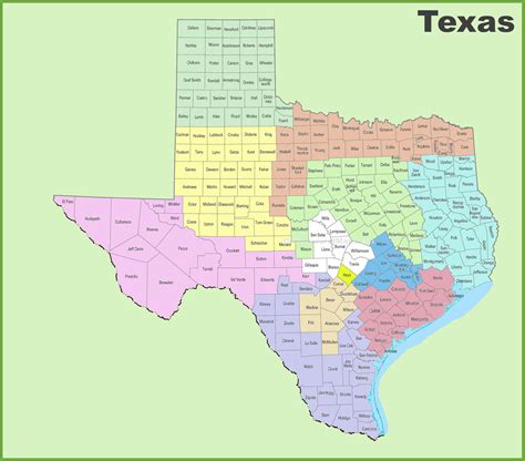 Map Of Texas Counties Printable Maps Online - vrogue.co