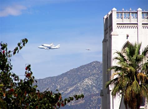 An Inch At A Time: Reflections on the Journey: Space Shuttle over Pasadena