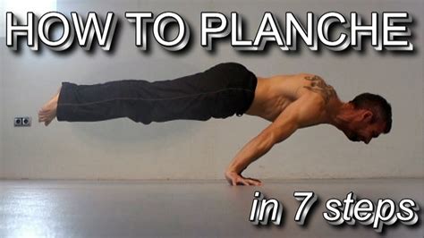 How to Planche in 7 Steps | Detailed Tutorial from Beginner Level to Mastery - YouTube