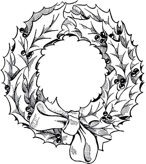 Christmas Wreath Drawing at GetDrawings | Free download