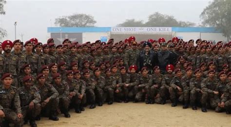 MAROON BERET CEREMONIAL PARADE AT GARUD REGIMENTAL TRAINING CENTRE AIR FORCE STATION CHANDINAGAR ...