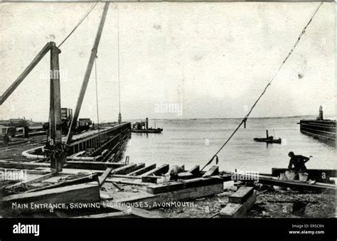 New Docks, Avonmouth, Bristol, Bristol County, England. Showing main Stock Photo - Alamy