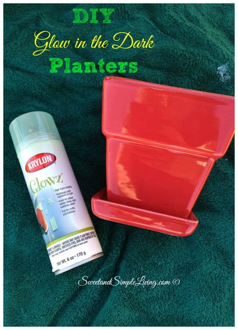 DIY Glow In The Dark Planters - Sweet and Simple Living