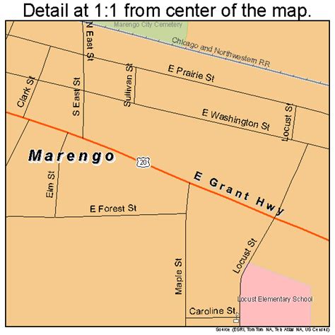 Marengo Illinois Street Map 1746786