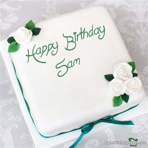 Happy Birthday Sam Cake | Happy birthday cake images, Happy birthday sam, Happy birthday wishes cake