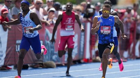 De Grasse wins 200m to deny Brown 5th straight sprint double at track ...