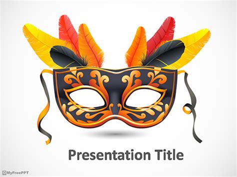 Free Carnival Mask PowerPoint Templates - MyFreePPT.com