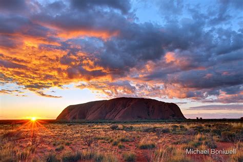 "Ayers Rock (Uluru) Sunrise, Australia" Canvas Prints by Michael ...