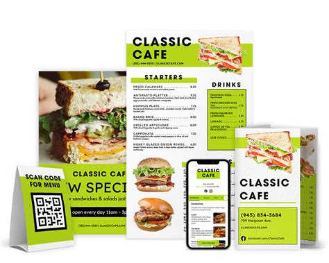 Design And Print Menus Online